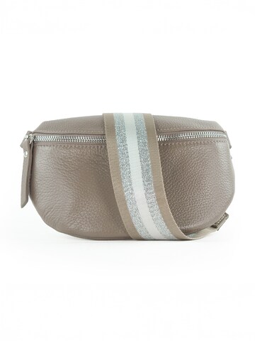 lePelou Fanny Pack 'CHIARA small' in Grey: front