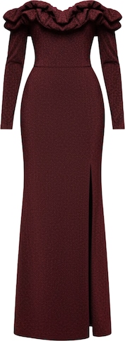 Ombre Avondjurk in Rood: voorkant