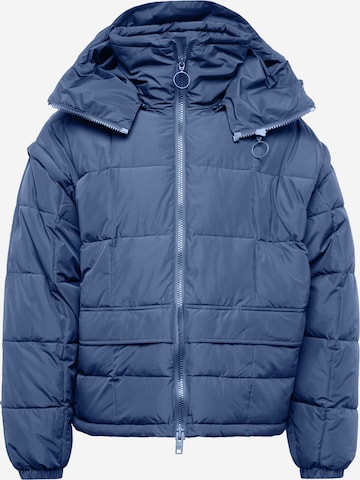 Embassy of Bricks and Logs Between-Season Jacket 'NONSAN' in Blue: front
