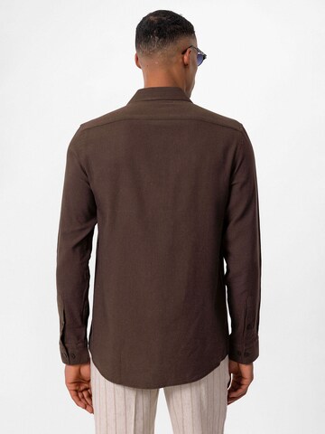 Antioch Regular fit Overhemd in Bruin