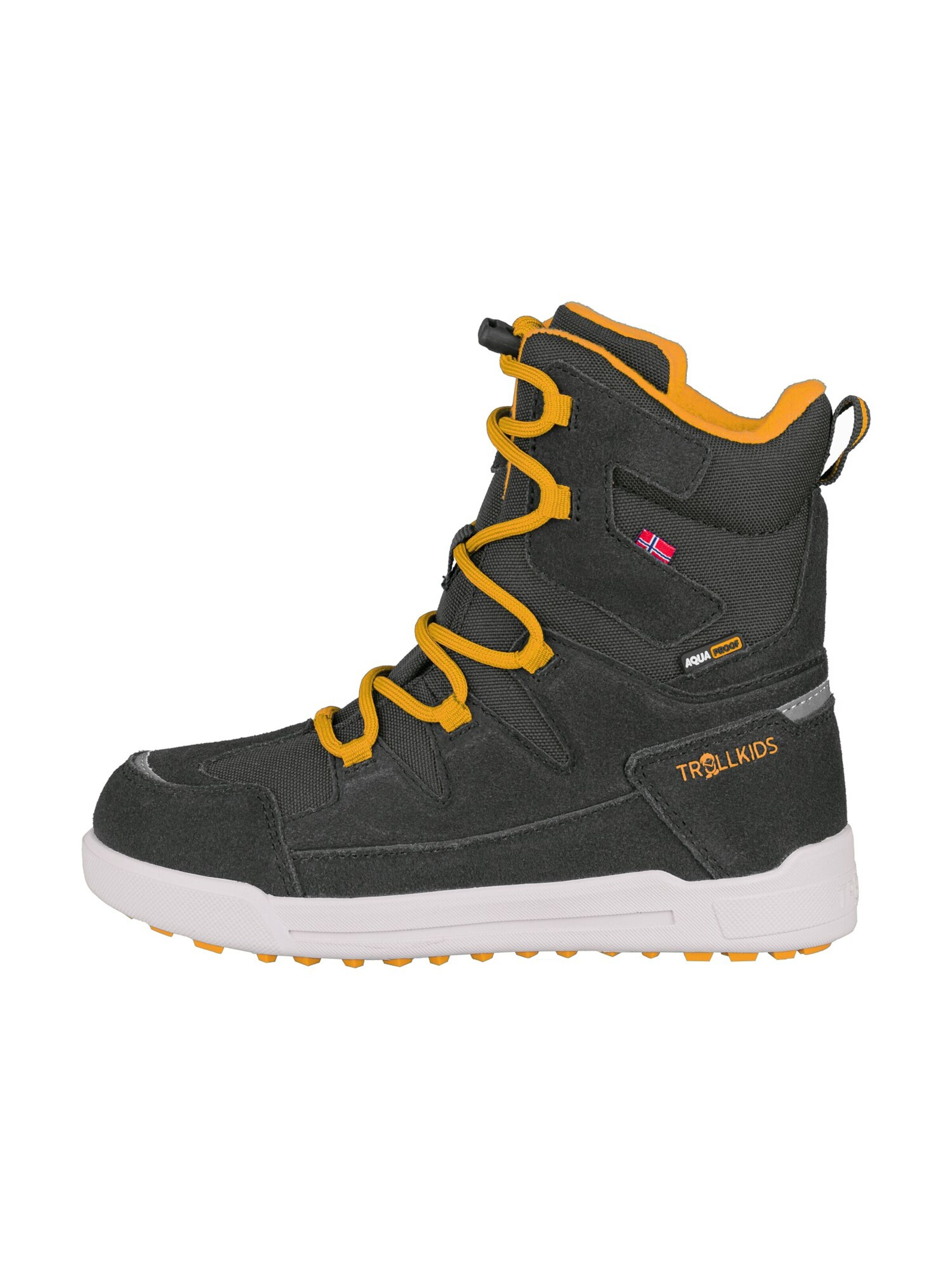 TROLLKIDS Snow Boots in Grey: front