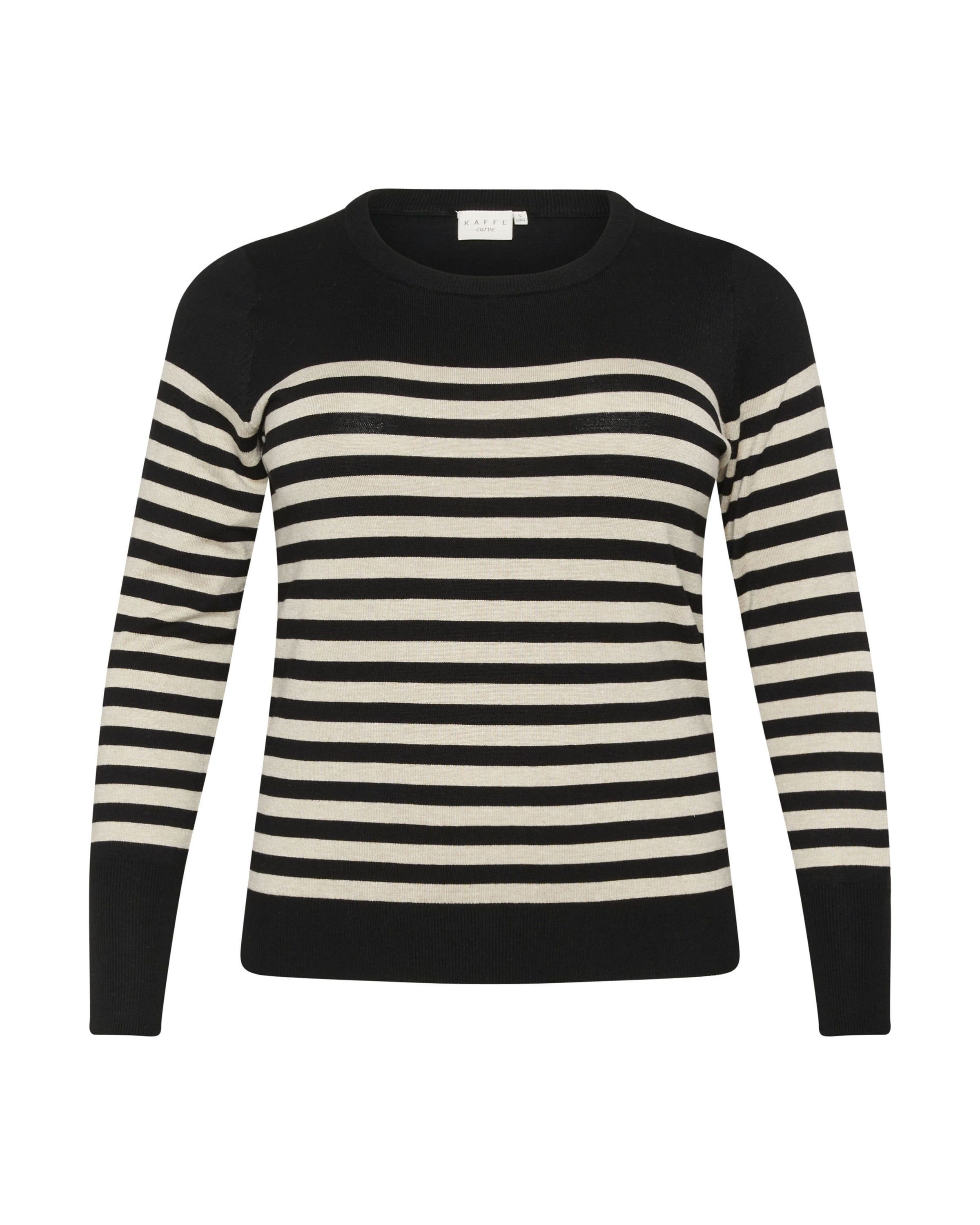 KAFFE CURVE Πουλόβερ 'Lizzy' σε μαύρο: μπροστά