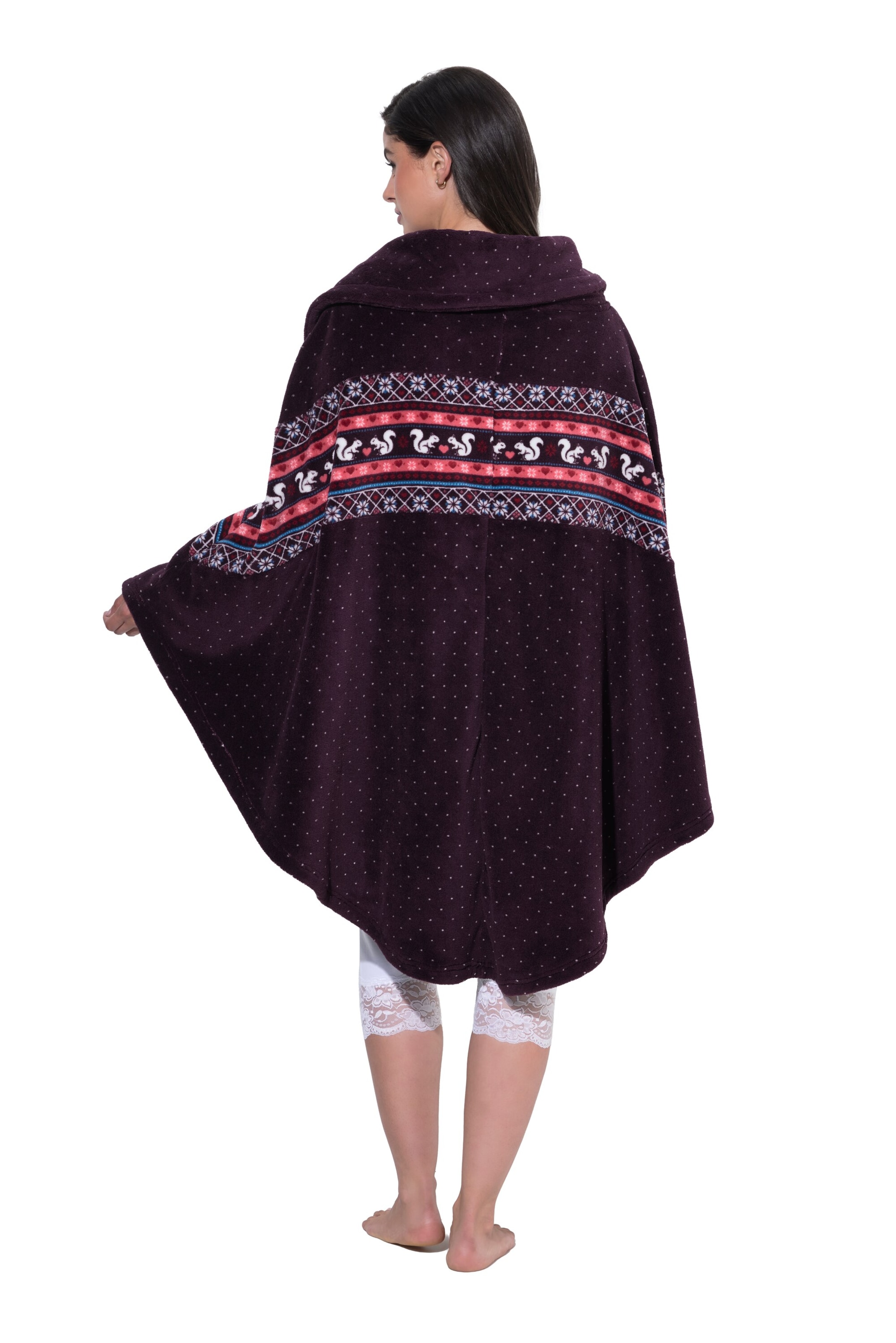 Ulla Popken Cape in Lila