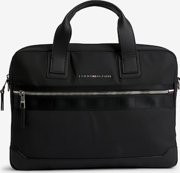 TOMMY HILFIGER Laptop Bag 'Elevated' in Black: front