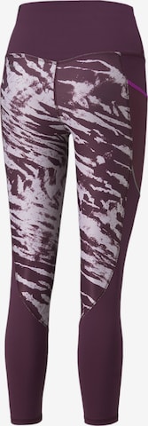 PUMA Skinny Workout Pants in Purple