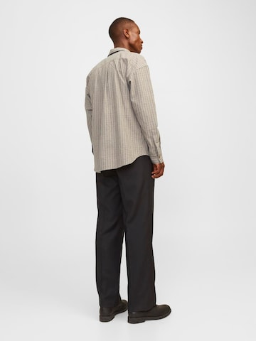 JACK & JONES Regular fit Button Up Shirt 'JPRBLAbradfort' in Grey