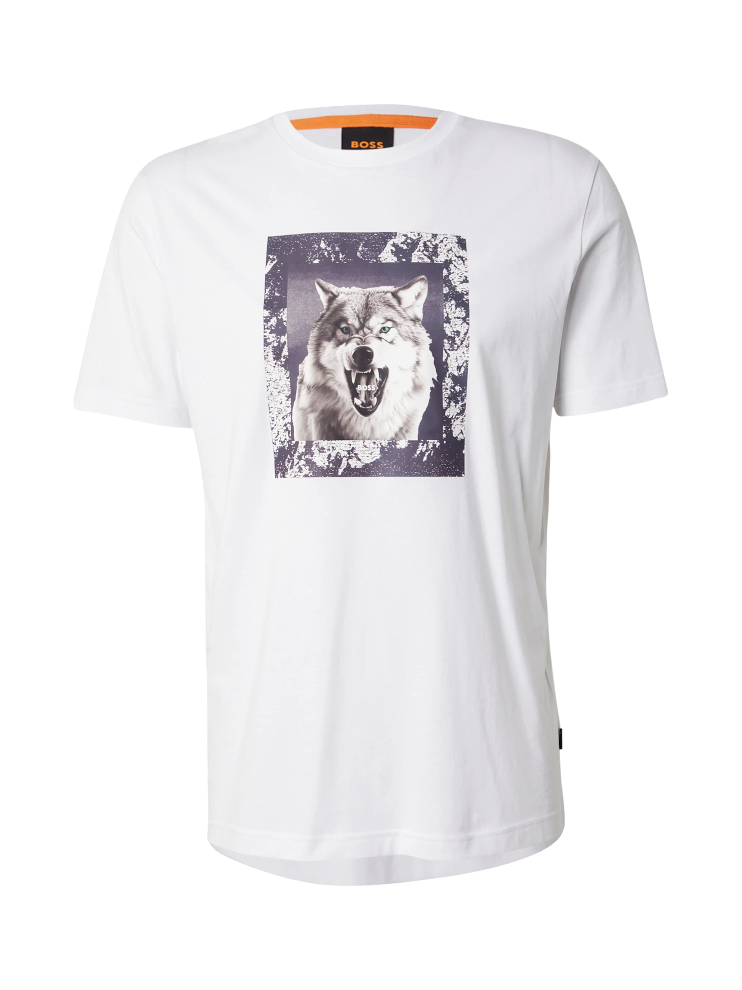BOSS Футболка 'Te_Lupo' в Белый: спереди