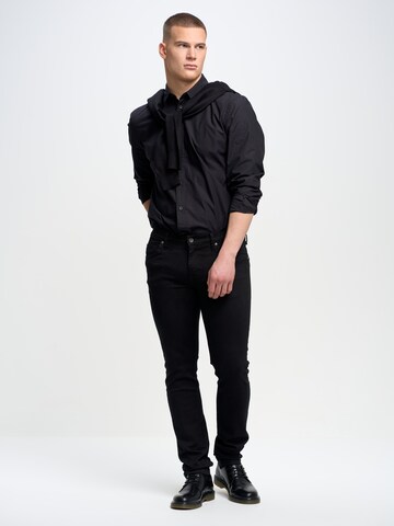 Slimfit Jeans 'Jeffray' di BIG STAR in nero