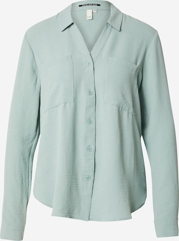 Chemisier QS en bleu : devant