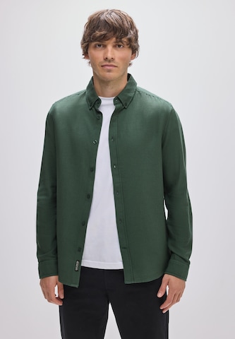 Street One MEN Slim fit Button Up Shirt in Green: front