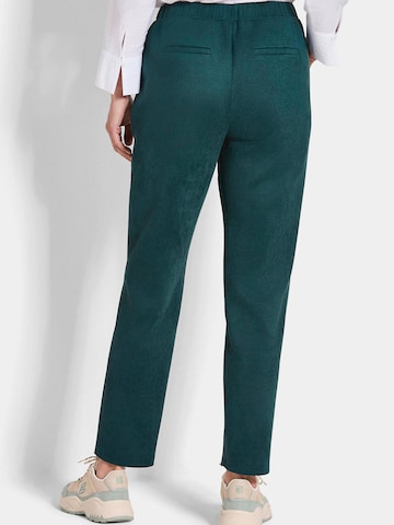 Coupe slim Pantalon 'Louisa' Goldner en vert