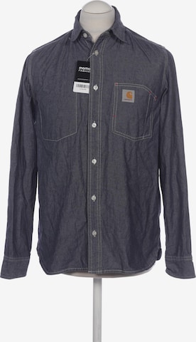 Carhartt WIP Button Up Shirt in M in Blue: front