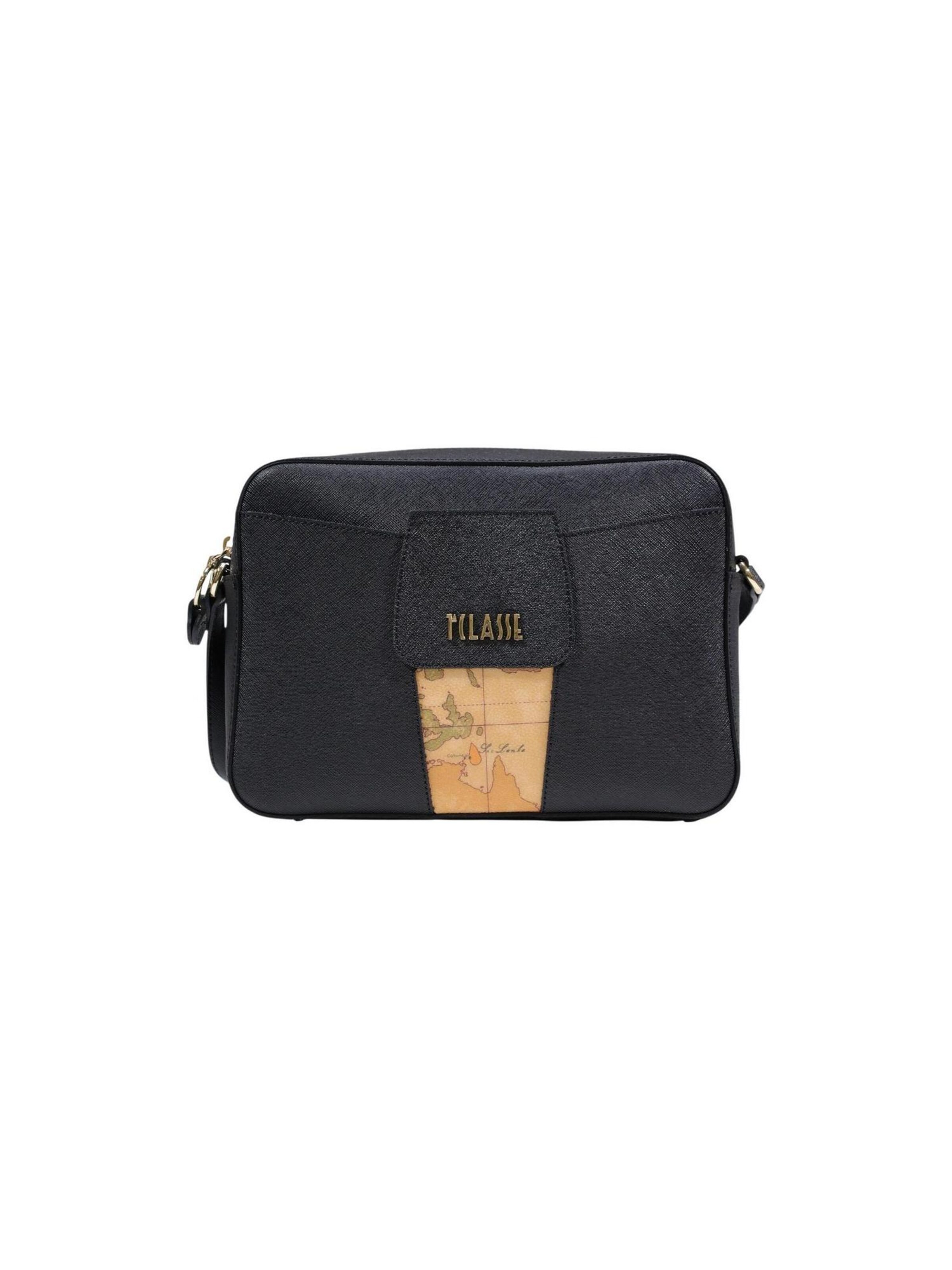 Alviero Martini 1a clase Schoudertas 'Reporter Shoulder Ba LD31 9407' in Zwart: voorkant