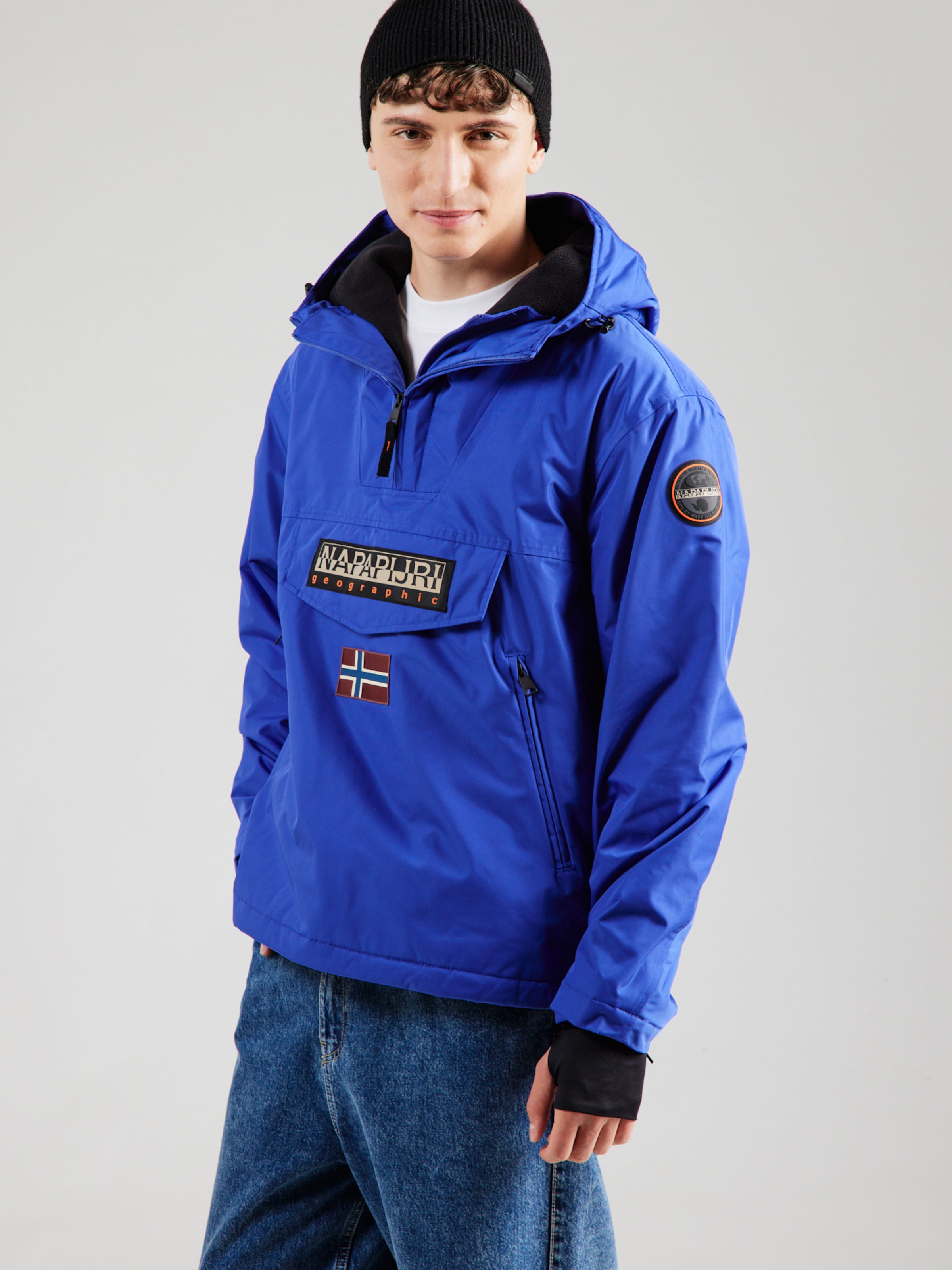 NAPAPIJRI Between-Season Jacket 'RAINFOREST NEXT' in Royal Blue
