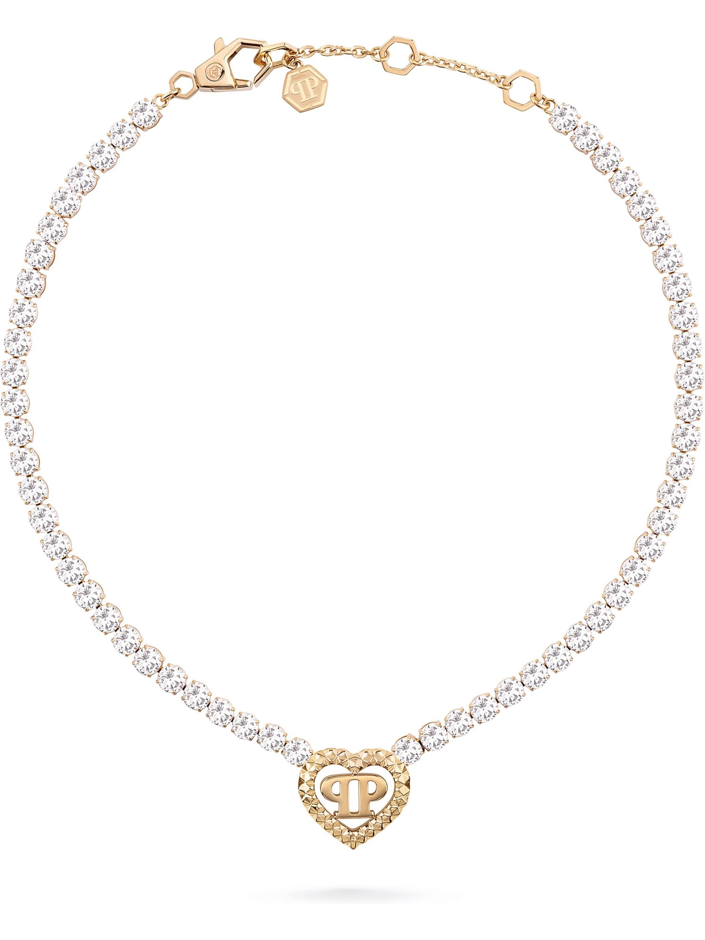 Chaîne Philipp Plein en or : devant