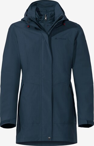 VAUDE Outdoorjas 'Idris' in Blauw: voorkant