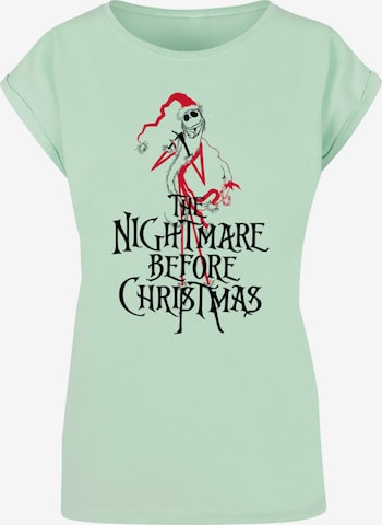 ABSOLUTE CULT T-Shirt 'The Nightmare Before Christmas - Santa' in Grün: predná strana