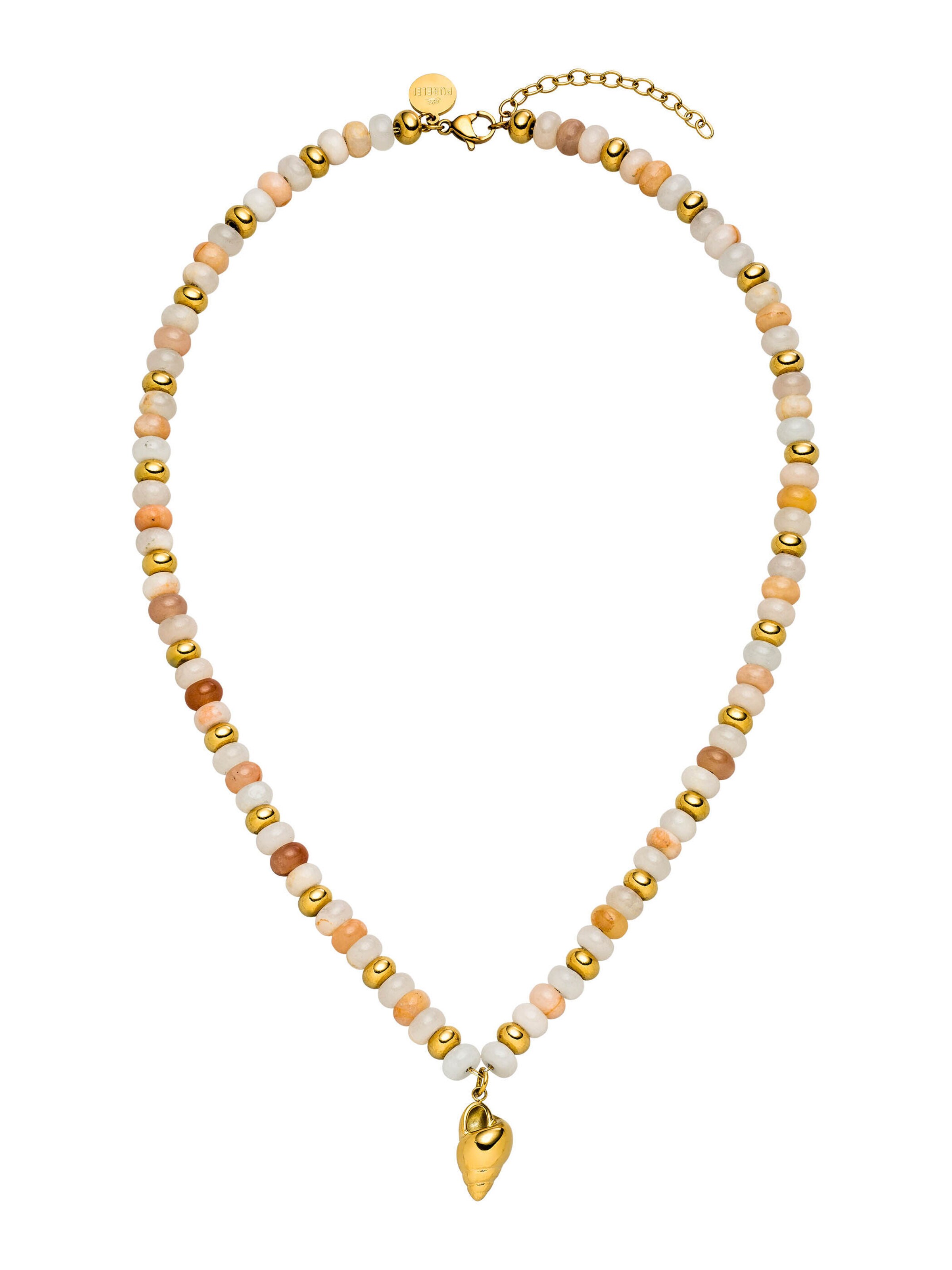 PURELEI Kette 'Seafoam' in Gold: Vorderseite