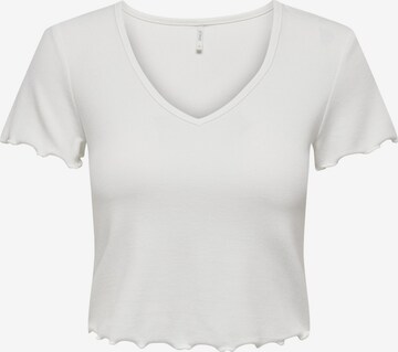 ONLY Majica 'KIKA' | bela barva: sprednja stran