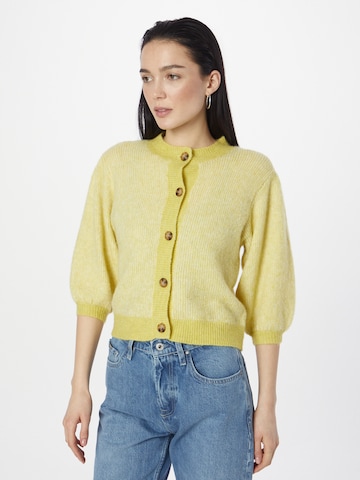 MSCH COPENHAGEN Knit Cardigan 'Piga Zenie' in Yellow: front