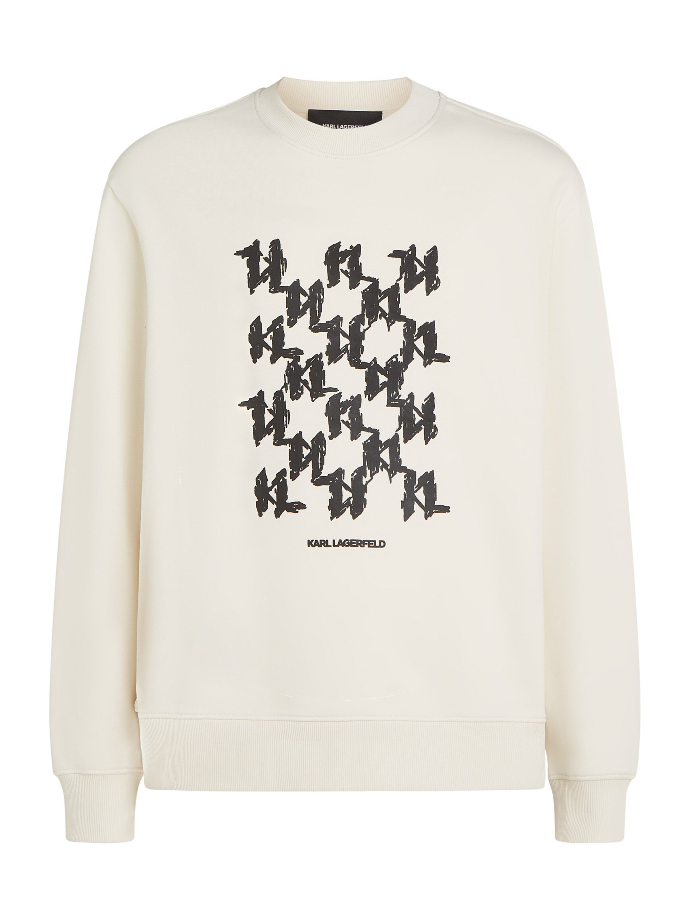 Karl Lagerfeld Μπλούζα φούτερ σε μπεζ: μπροστά