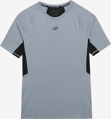 4F Funkcionalna majica | siva barva: sprednja stran
