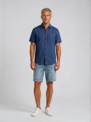 Funky Buddha Regular fit Πουκάμισο σε μπλε