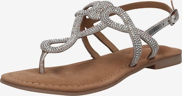 sidabrinė TT. BAGATT Šlepetės per pirštą: priekis