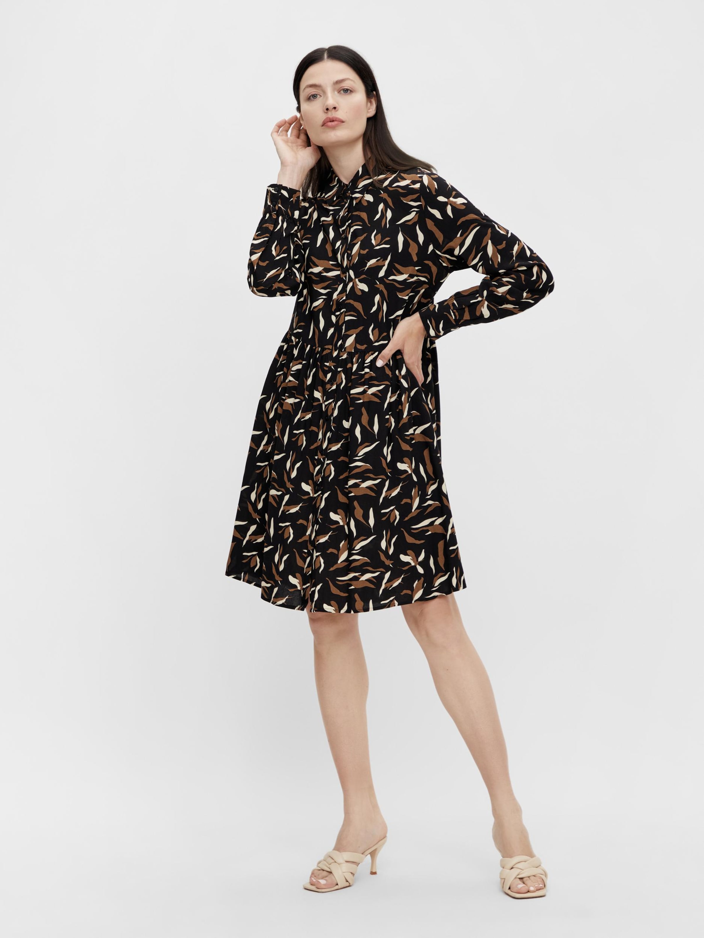 Frauen Kleider OBJECT Kleid in Schwarz - ZP68550 Frauen Kleider OBJECT Kleid in Schwarz - ZP68550
