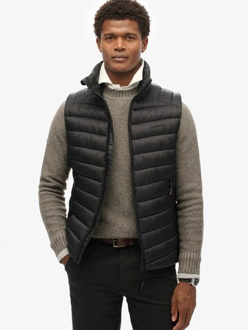 Superdry Weste 'Fuji' in Schwarz: Vorderseite