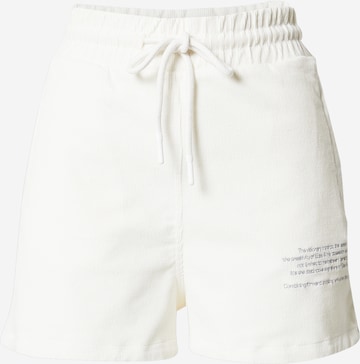 Elias Rumelis Regular Trousers in White: front