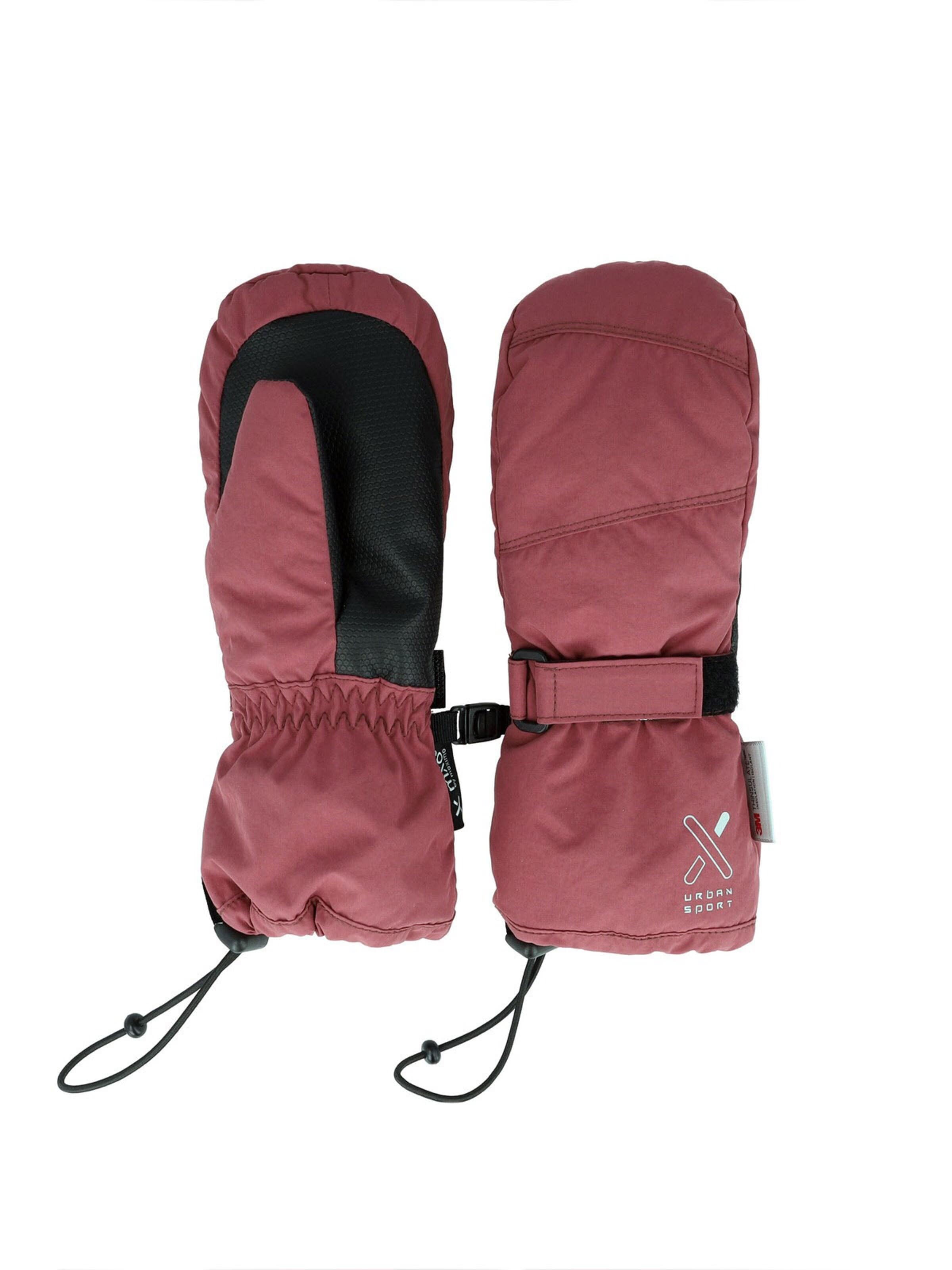 MAXIMO Handschuhe 'KIDS-Thermofausthandschuhe Daumen, Gummischlaufe, Thinsulate' in Rot: Vorderseite