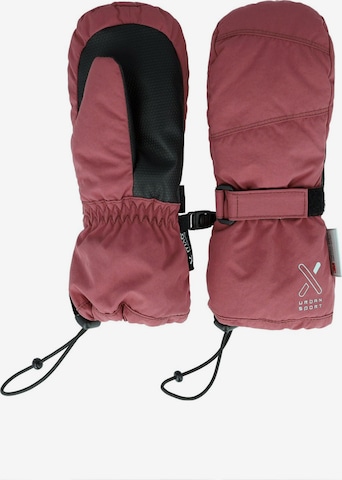 MAXIMO Handschuhe 'KIDS-Thermofausthandschuhe Daumen, Gummischlaufe, Thinsulate' in Rot: Vorderseite