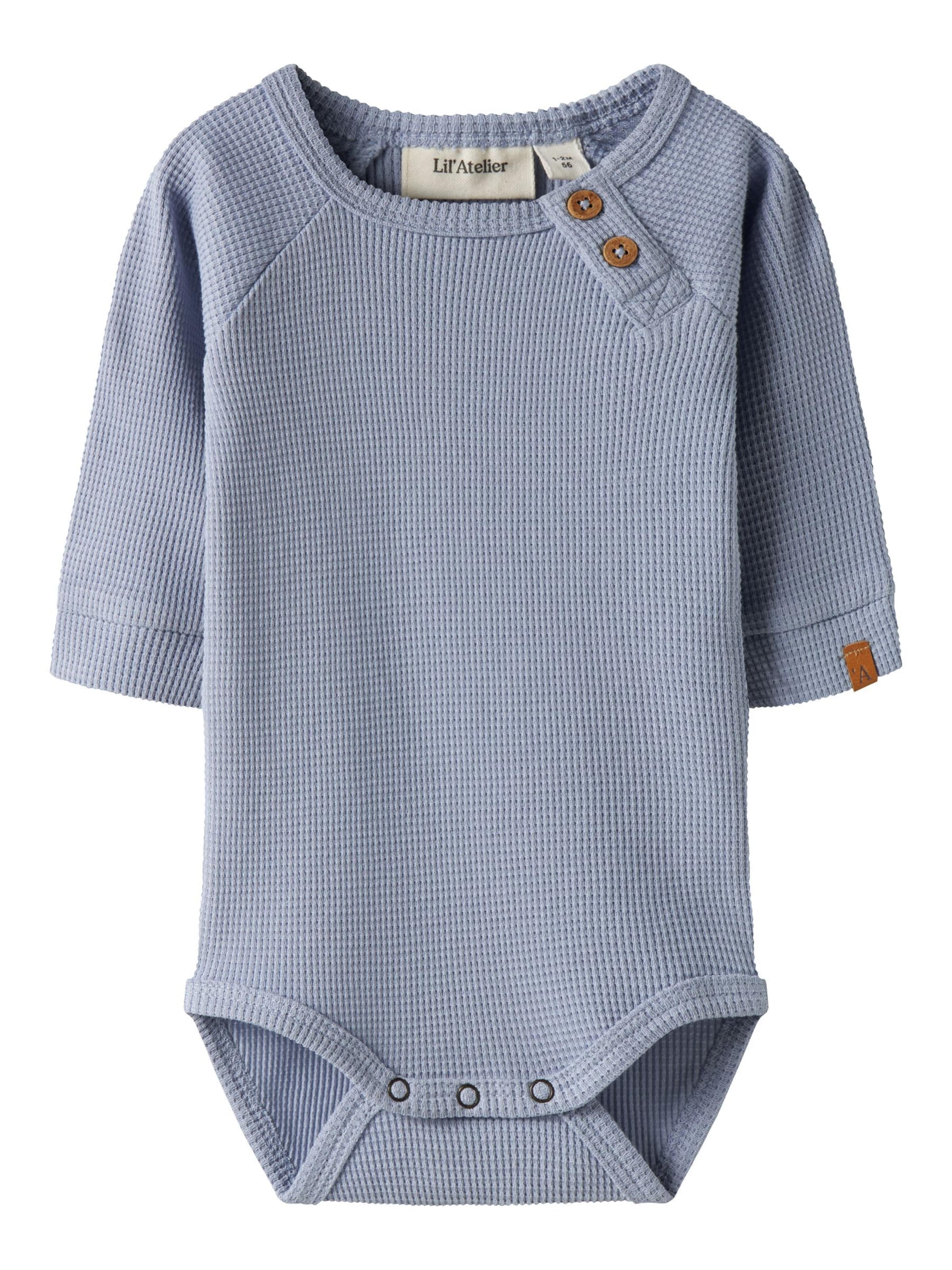 Lil'Atelier - Pijama entero/body en azul: frente