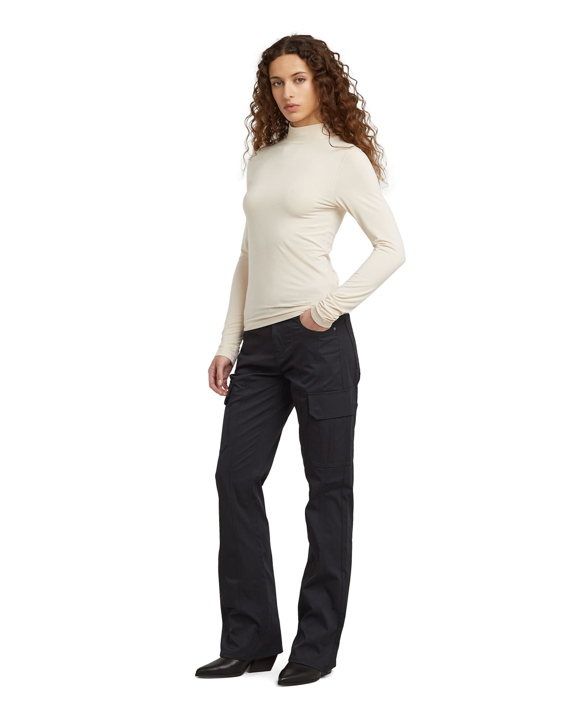 G-STAR Bootcut Cargobroek 'Holiday Bootcut' in Zwart