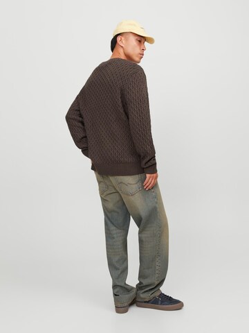 JACK & JONES Sweater 'Cosy' in Brown