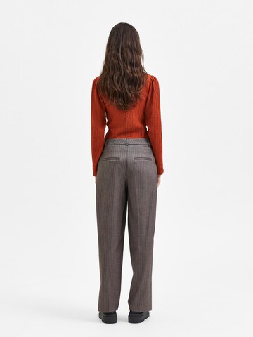 Wide leg Pantaloni 'Mibbi' de la SELECTED FEMME pe maro