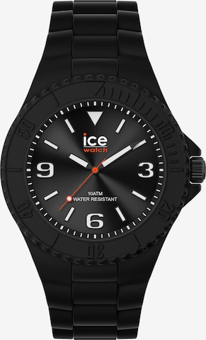 ICE WATCH Analoguhr in Schwarz: Vorderseite