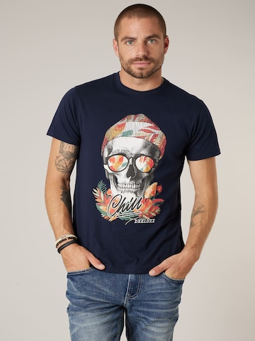 T-Shirt 'Jek' Deeluxe en bleu : devant