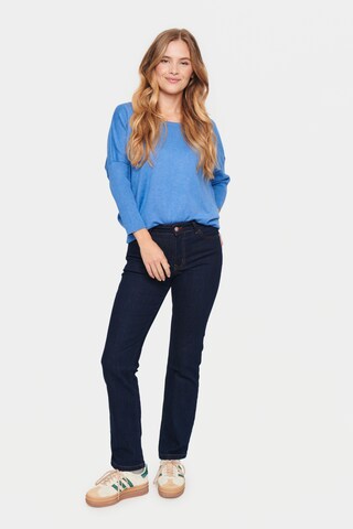 SAINT TROPEZ Sweater 'Mila' in Blue