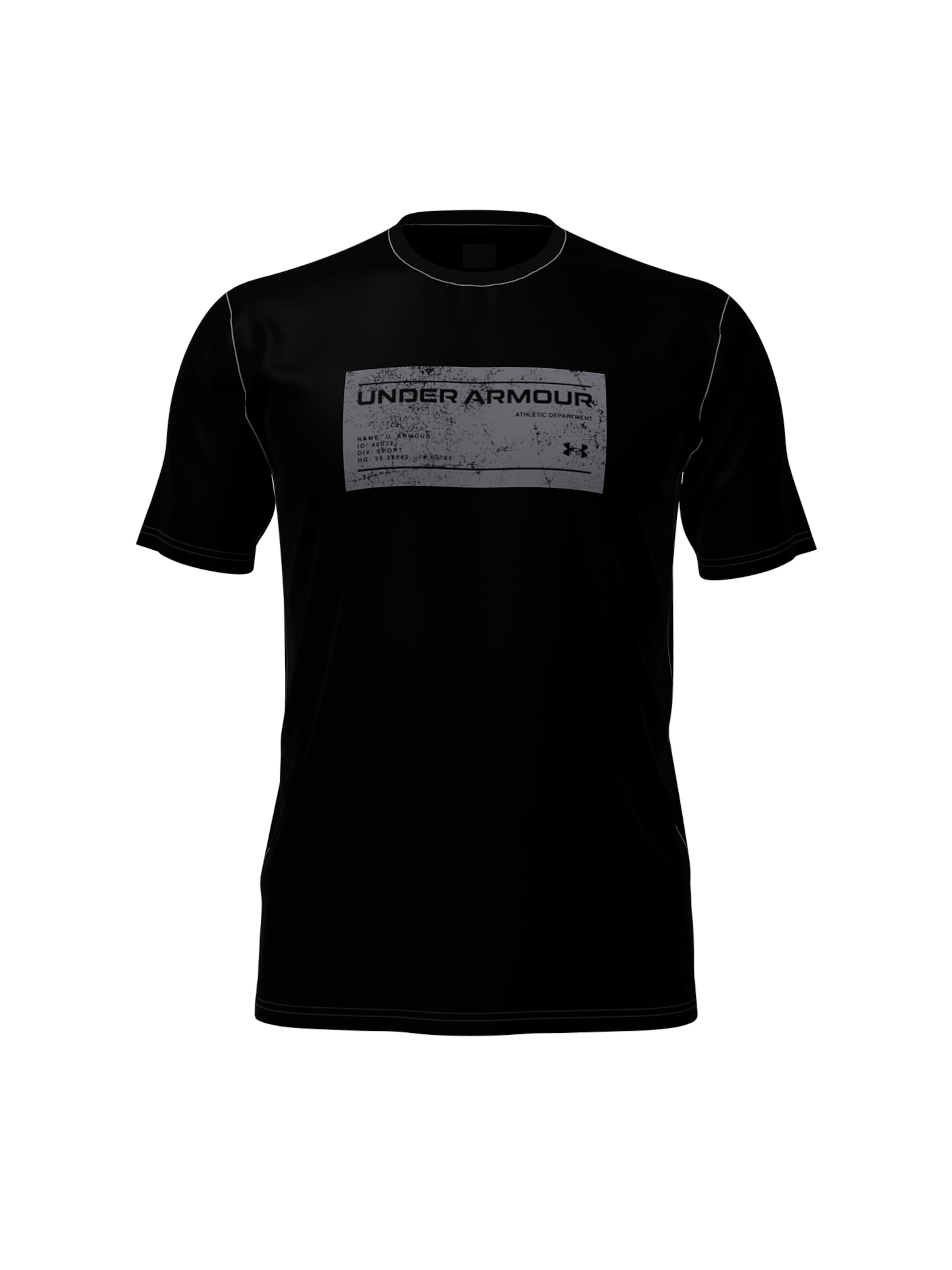 UNDER ARMOUR Functioneel shirt in Zwart: voorkant