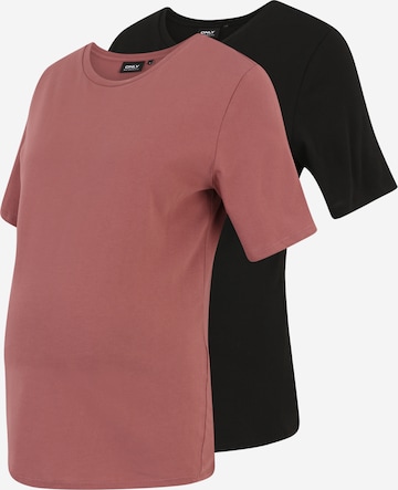 T-shirt 'OLMONLY' Only Maternity en marron : devant