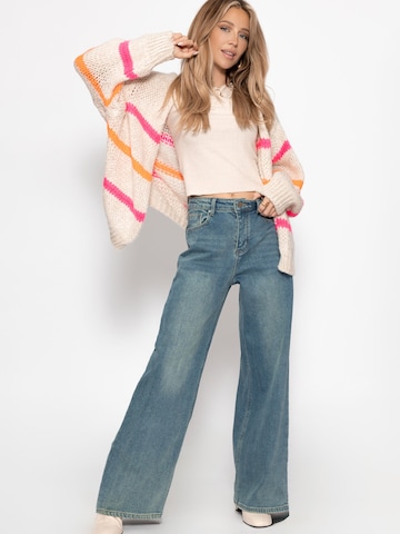 SASSYCLASSY Oversizestrickjacke‌‌‌ in Weiß