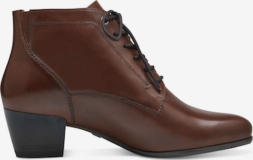 TAMARIS Lace-Up Ankle Boots in Brown