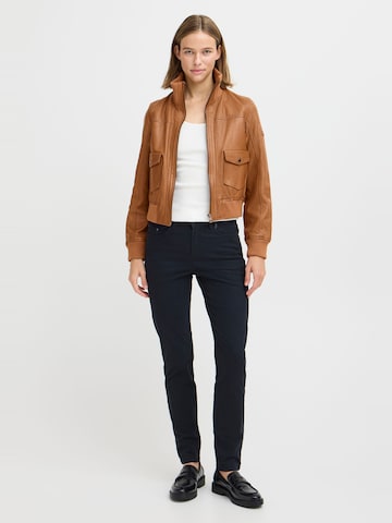 Oxmo Between-Season Jacket in Brown