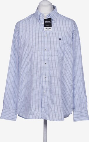 Ragman Button Up Shirt in XL in Blue: front