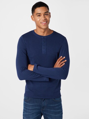 QS Shirt in Blauw: voorkant