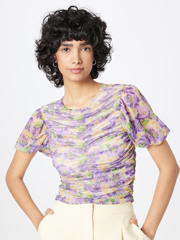 T-shirt Nasty Gal en violet : devant