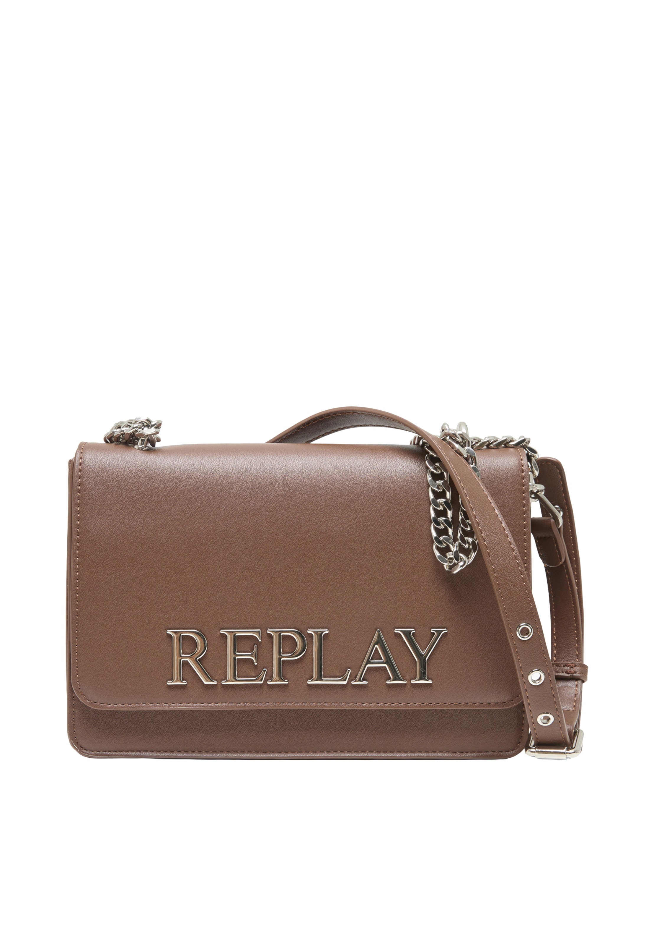 REPLAY Crossbody bag in Brown: front
