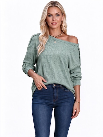 Yesfashion Shirt in Groen: voorkant